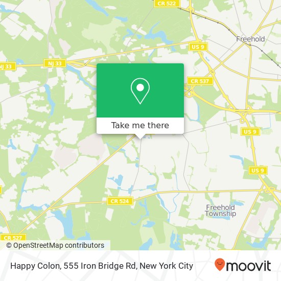 Mapa de Happy Colon, 555 Iron Bridge Rd