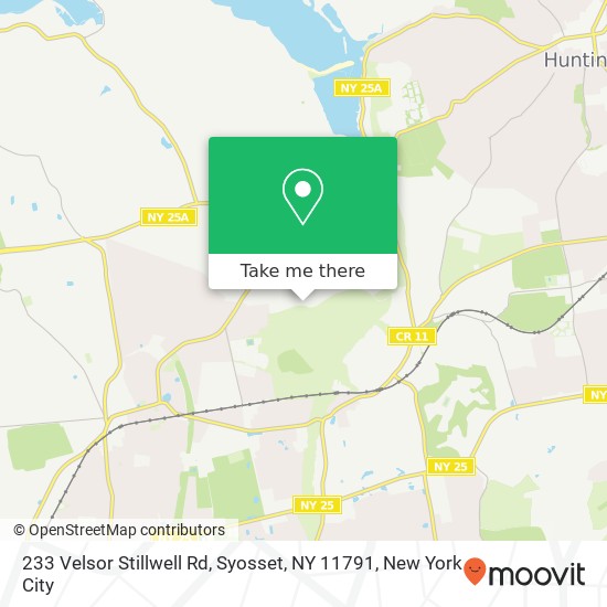 Mapa de 233 Velsor Stillwell Rd, Syosset, NY 11791