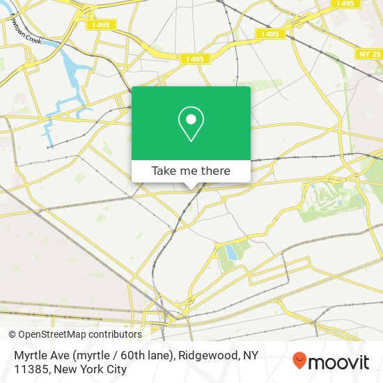 Myrtle Ave (myrtle / 60th lane), Ridgewood, NY 11385 map