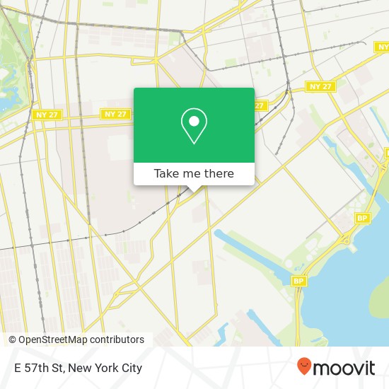 Mapa de E 57th St, Brooklyn (BROOKLYN), NY 11234