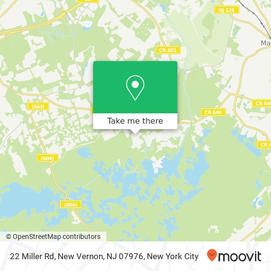 22 Miller Rd, New Vernon, NJ 07976 map