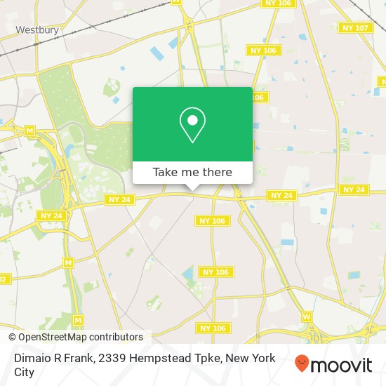 Dimaio R Frank, 2339 Hempstead Tpke map