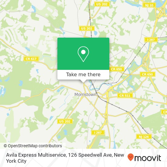 Mapa de Avila Express Multiservice, 126 Speedwell Ave