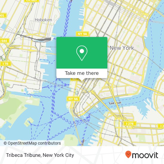 Tribeca Tribune map