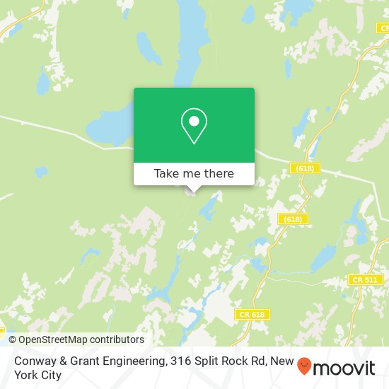 Conway & Grant Engineering, 316 Split Rock Rd map