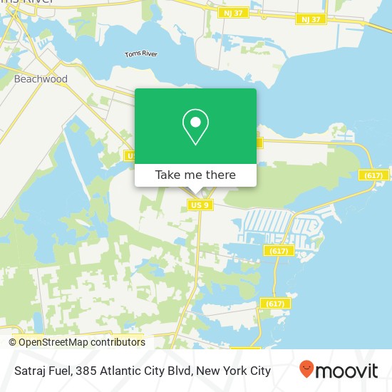 Satraj Fuel, 385 Atlantic City Blvd map