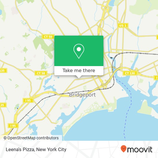 Leena's Pizza map