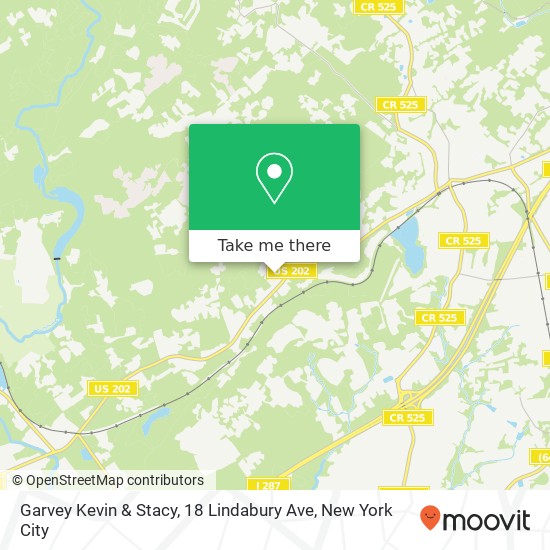 Mapa de Garvey Kevin & Stacy, 18 Lindabury Ave