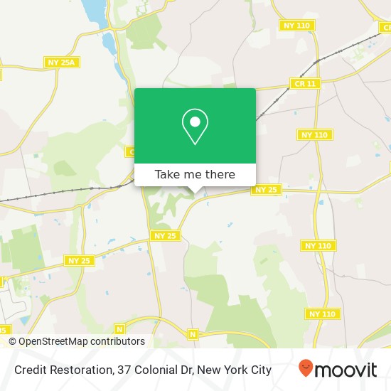 Credit Restoration, 37 Colonial Dr map