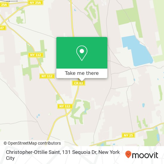 Christopher-Ottilie Saint, 131 Sequoia Dr map