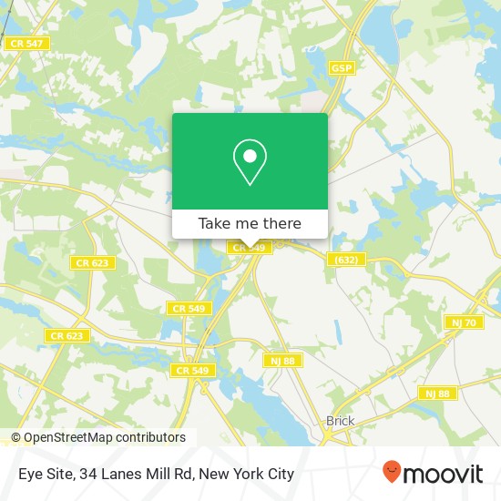 Eye Site, 34 Lanes Mill Rd map