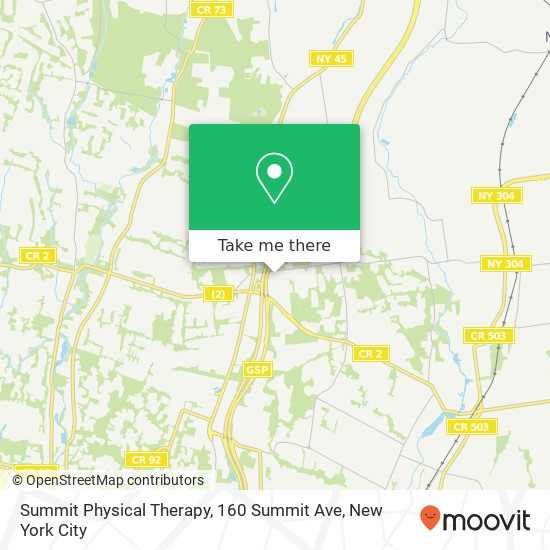 Summit Physical Therapy, 160 Summit Ave map