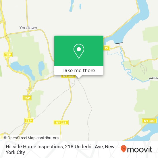Mapa de Hillside Home Inspections, 218 Underhill Ave