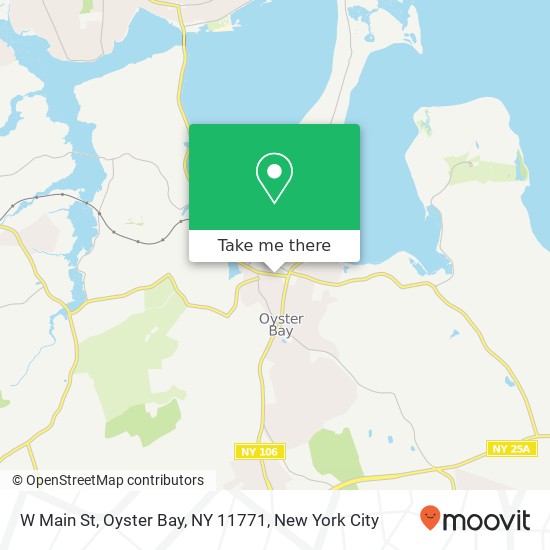 Mapa de W Main St, Oyster Bay, NY 11771