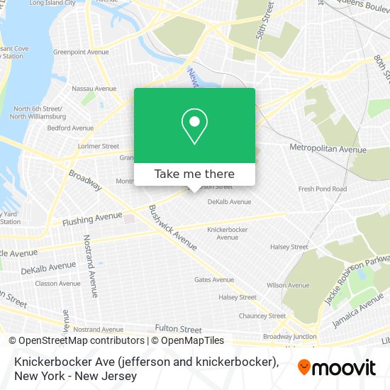 Knickerbocker Ave (jefferson and knickerbocker) map