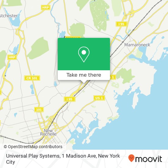 Mapa de Universal Play Systems, 1 Madison Ave