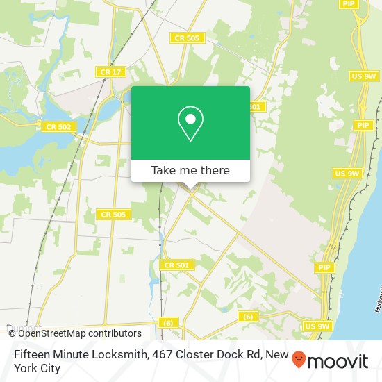 Fifteen Minute Locksmith, 467 Closter Dock Rd map