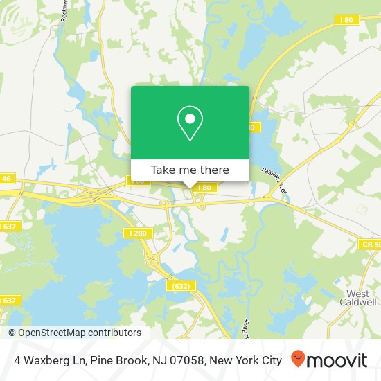 Mapa de 4 Waxberg Ln, Pine Brook, NJ 07058