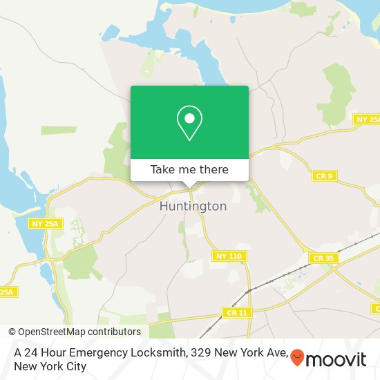 A 24 Hour Emergency Locksmith, 329 New York Ave map