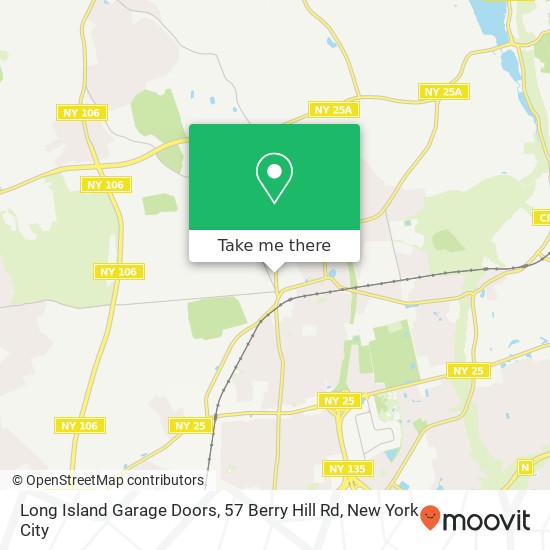 Mapa de Long Island Garage Doors, 57 Berry Hill Rd