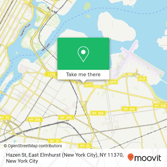 Hazen St, East Elmhurst (New York City), NY 11370 map