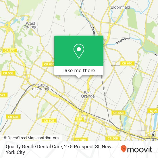 Mapa de Quality Gentle Dental Care, 275 Prospect St