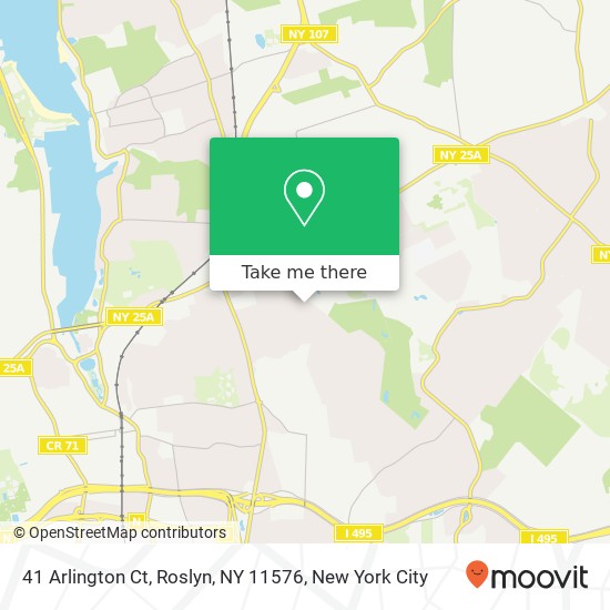 Mapa de 41 Arlington Ct, Roslyn, NY 11576