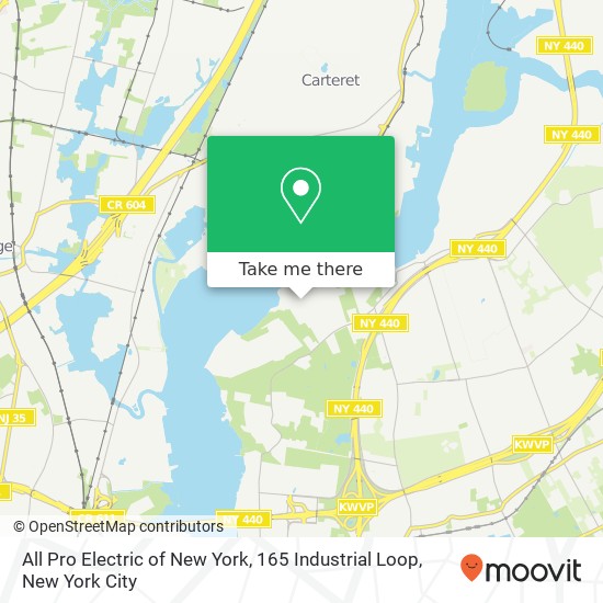 Mapa de All Pro Electric of New York, 165 Industrial Loop