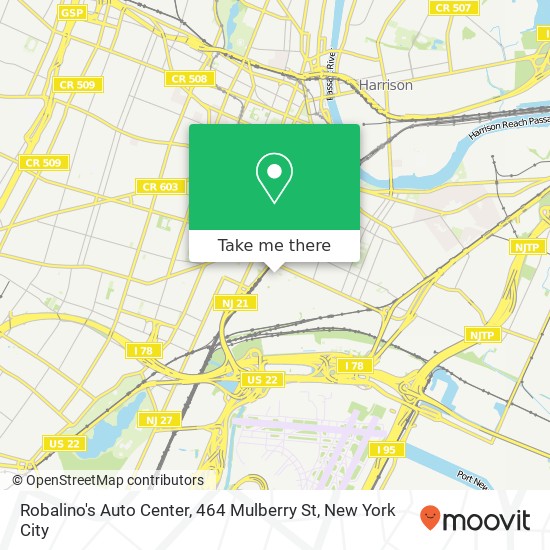 Mapa de Robalino's Auto Center, 464 Mulberry St