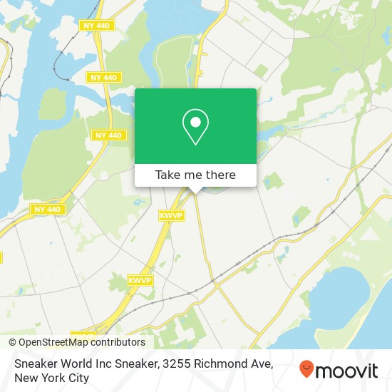 Mapa de Sneaker World Inc Sneaker, 3255 Richmond Ave
