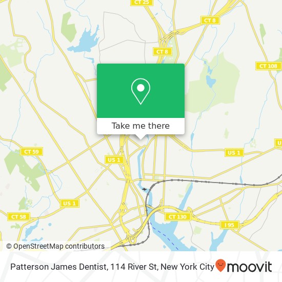 Mapa de Patterson James Dentist, 114 River St