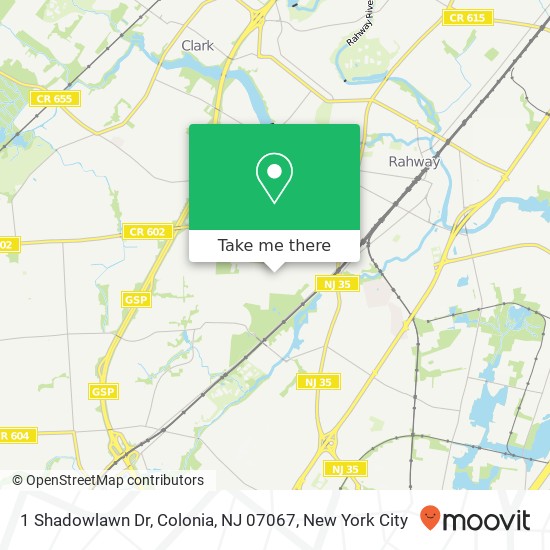 1 Shadowlawn Dr, Colonia, NJ 07067 map
