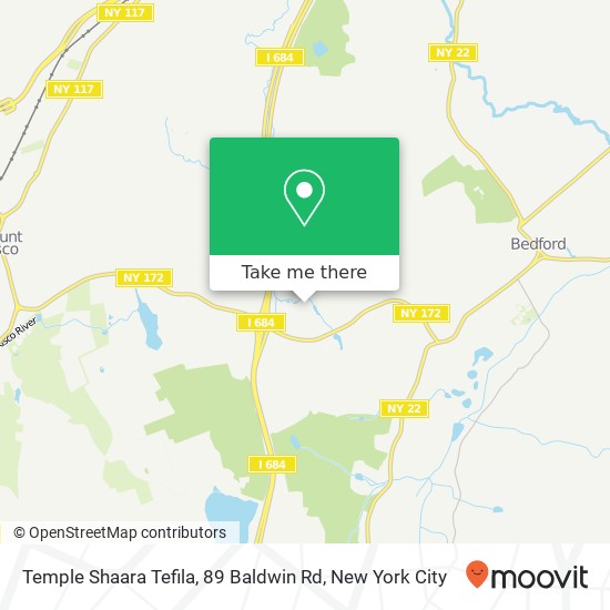 Mapa de Temple Shaara Tefila, 89 Baldwin Rd