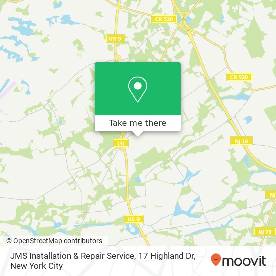 JMS Installation & Repair Service, 17 Highland Dr map