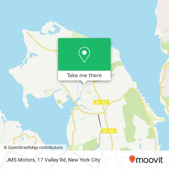 Mapa de JMS Motors, 17 Valley Rd