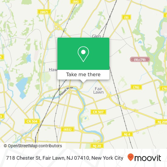 718 Chester St, Fair Lawn, NJ 07410 map