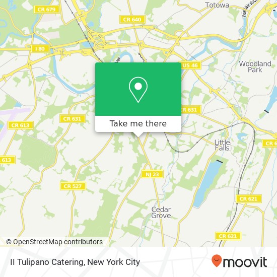 II Tulipano Catering map