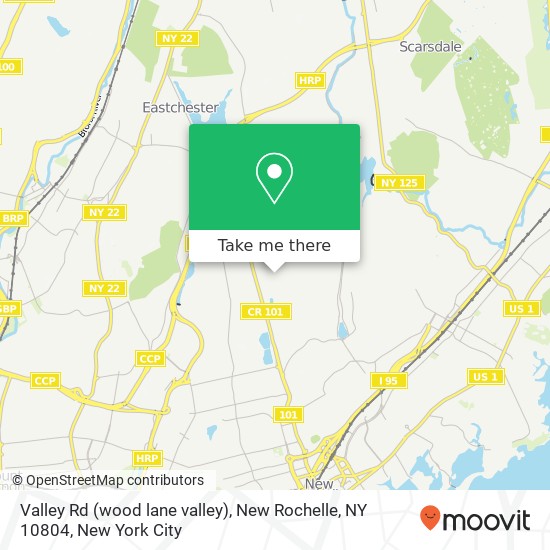 Valley Rd (wood lane valley), New Rochelle, NY 10804 map