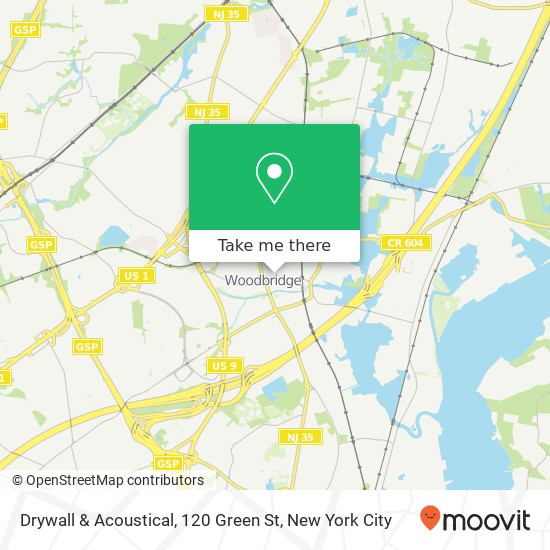 Mapa de Drywall & Acoustical, 120 Green St