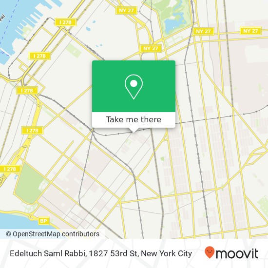 Mapa de Edeltuch Saml Rabbi, 1827 53rd St