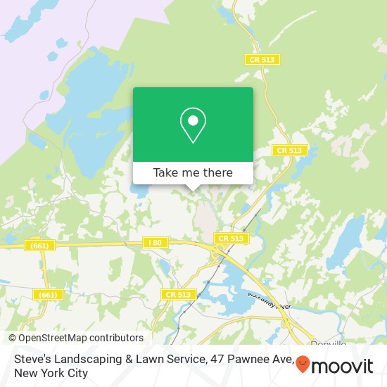 Mapa de Steve's Landscaping & Lawn Service, 47 Pawnee Ave