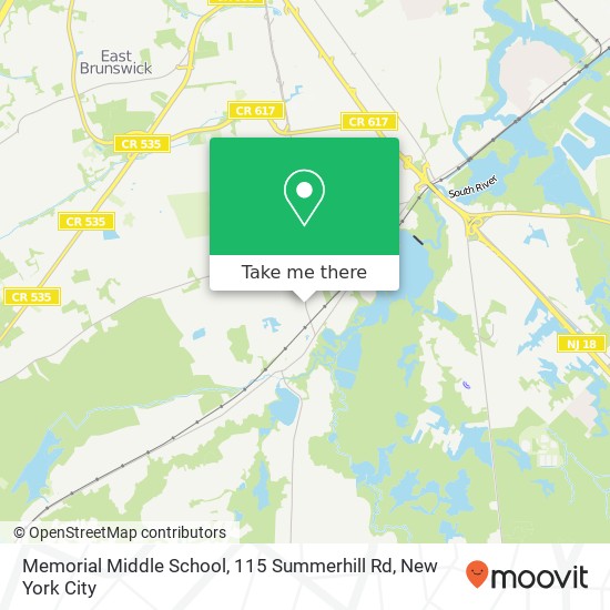 Mapa de Memorial Middle School, 115 Summerhill Rd