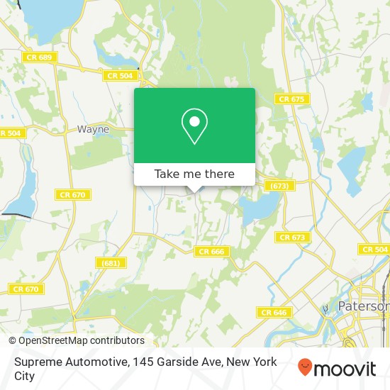 Mapa de Supreme Automotive, 145 Garside Ave