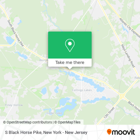 S Black Horse Pike map