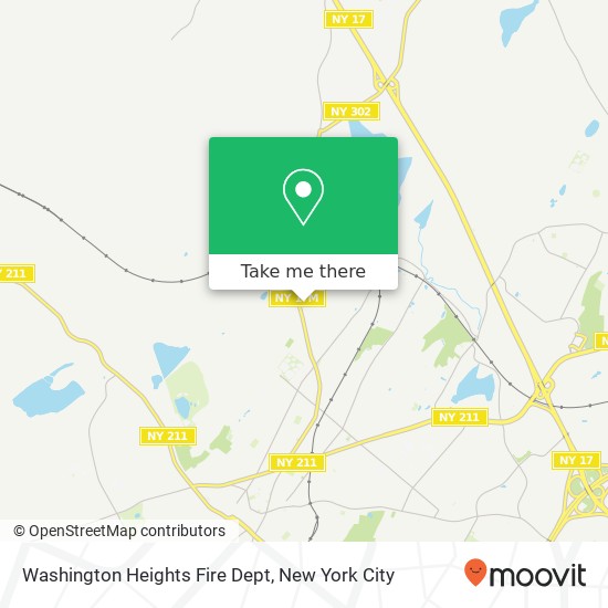 Mapa de Washington Heights Fire Dept