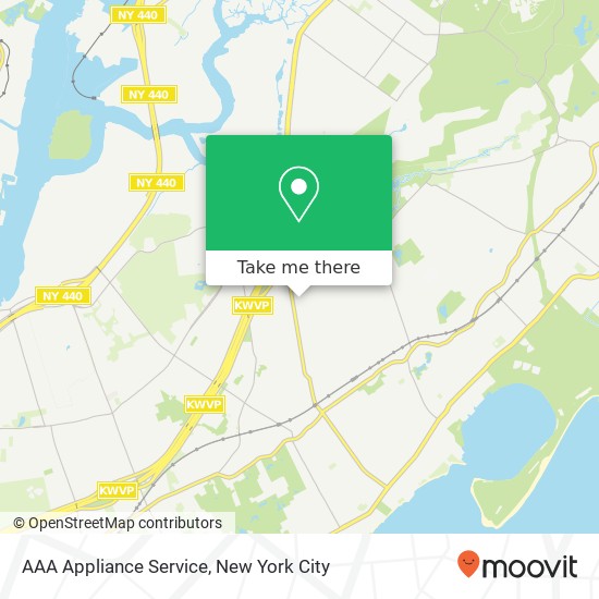 AAA Appliance Service map