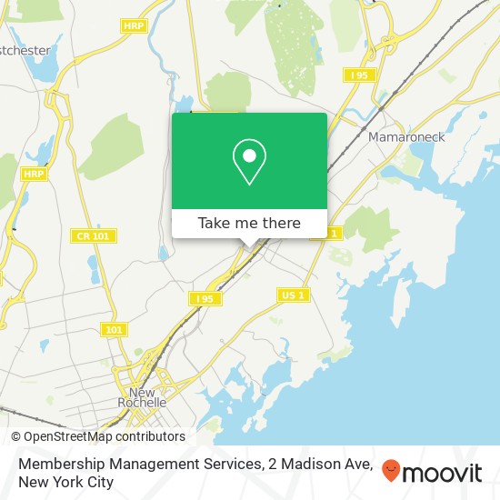 Membership Management Services, 2 Madison Ave map