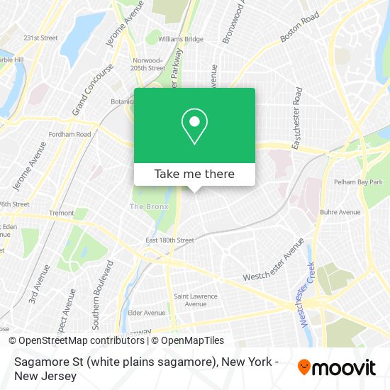 Sagamore St (white plains sagamore) map