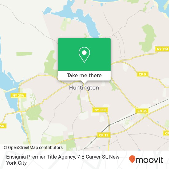 Mapa de Ensignia Premier Title Agency, 7 E Carver St