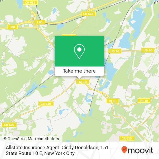 Allstate Insurance Agent: Cindy Donaldson, 151 State Route 10 E map